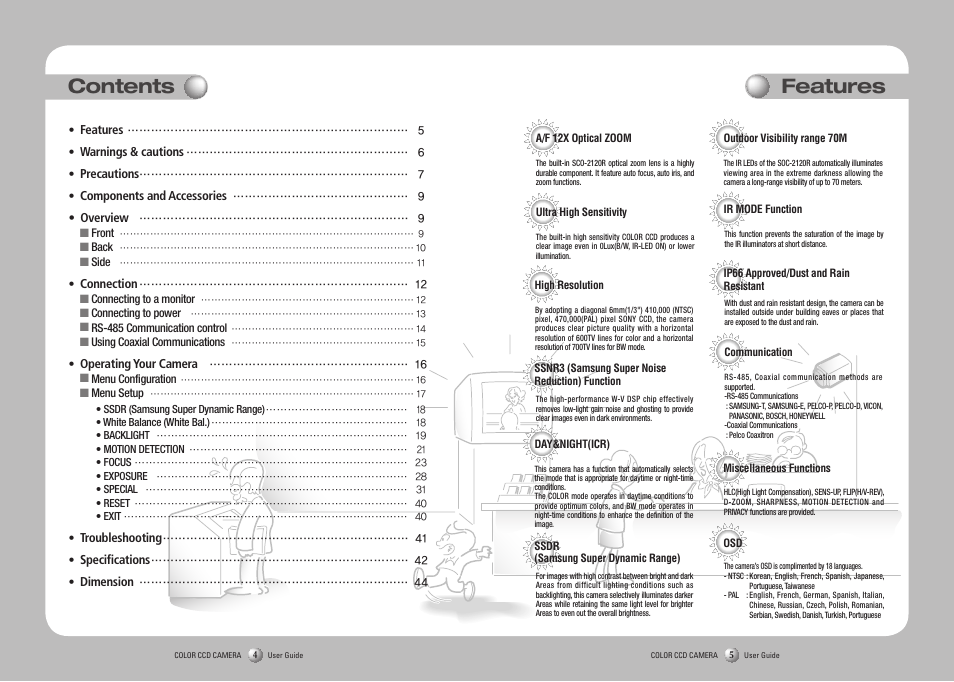 Samsung SCO-2120R User Manual | Page 3 / 25