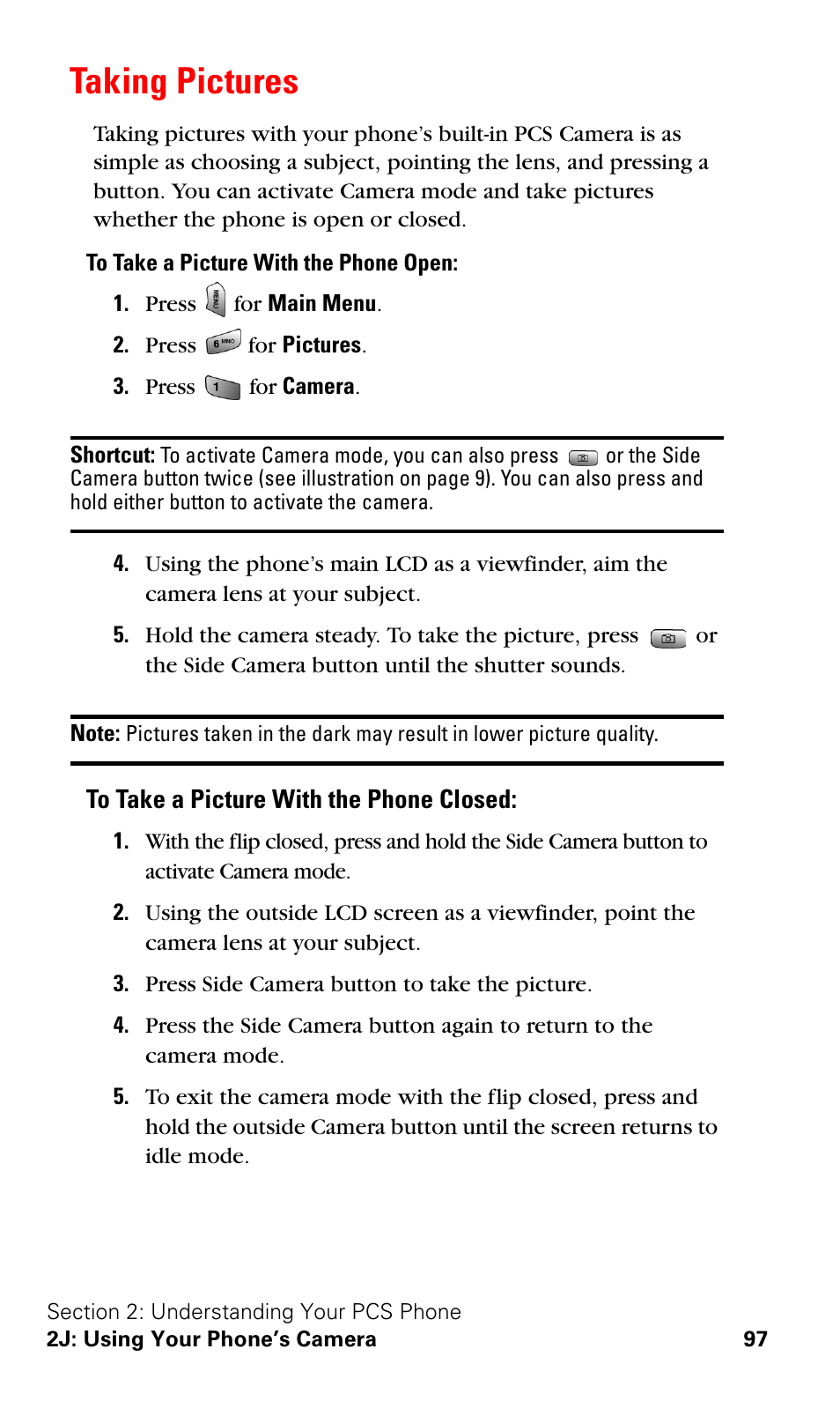 Taking pictures | Samsung VGA1000 User Manual | Page 105 / 182