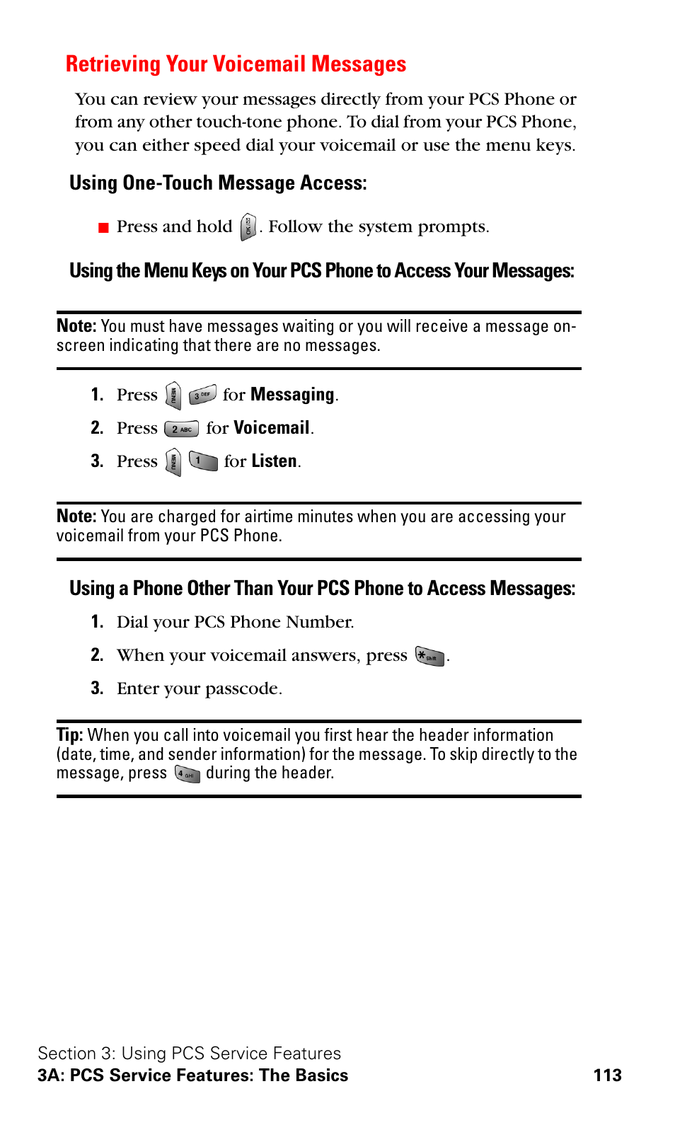 Retrieving your voicemail messages | Samsung VGA1000 User Manual | Page 121 / 182