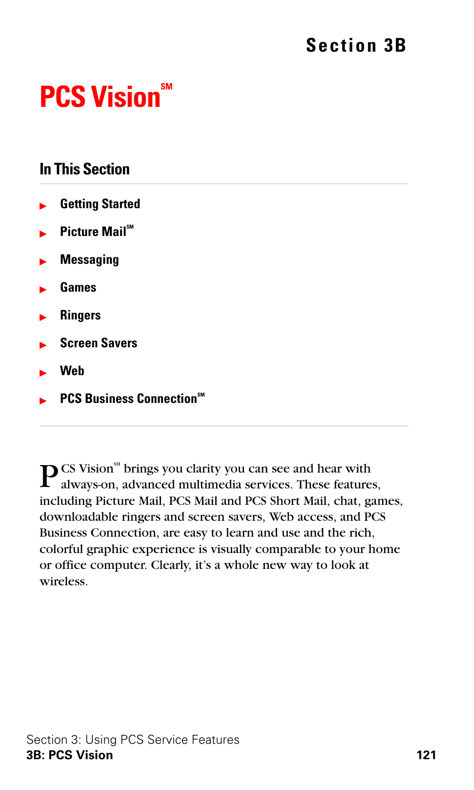 Pcs visionsm, Pcs vision | Samsung VGA1000 User Manual | Page 129 / 182
