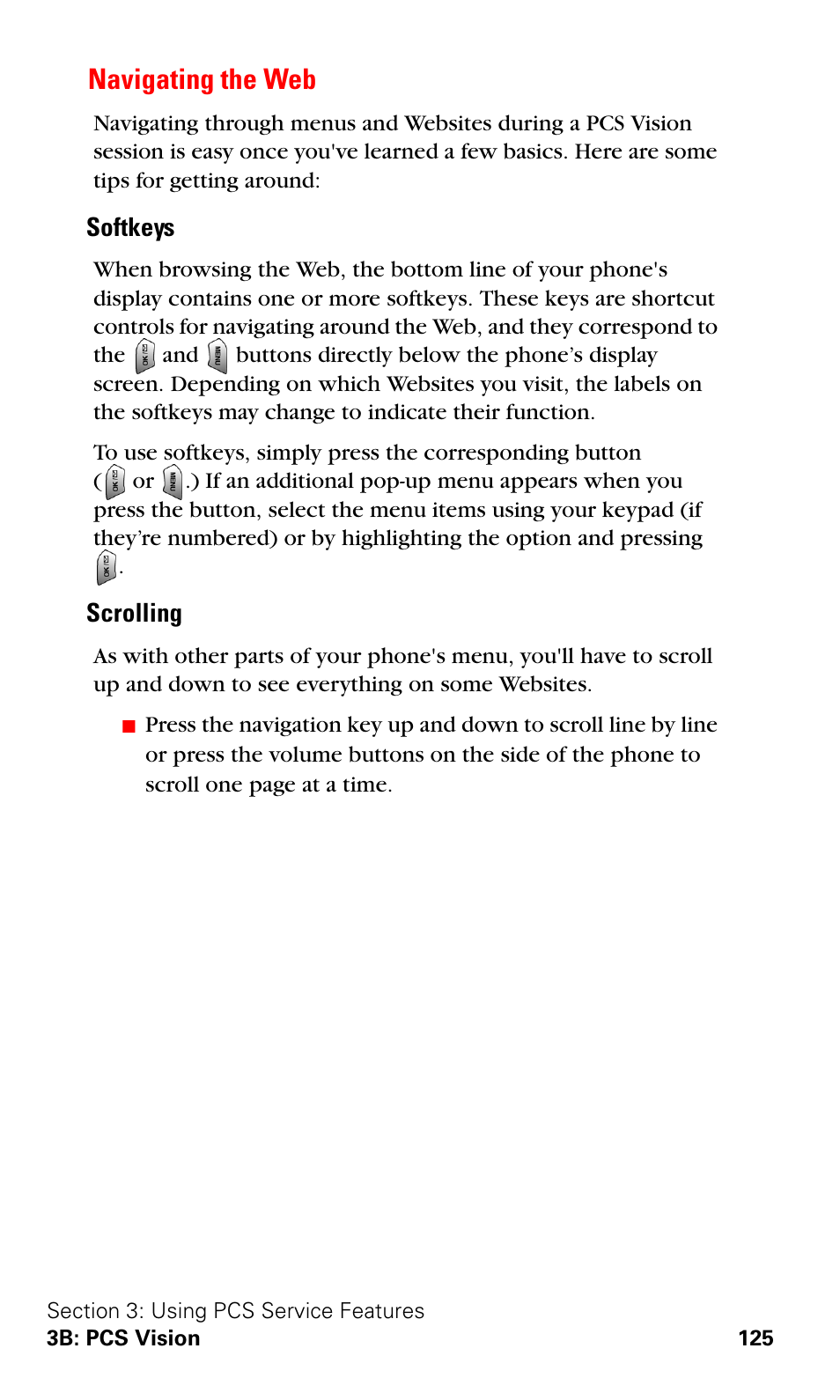 Navigating the web | Samsung VGA1000 User Manual | Page 133 / 182