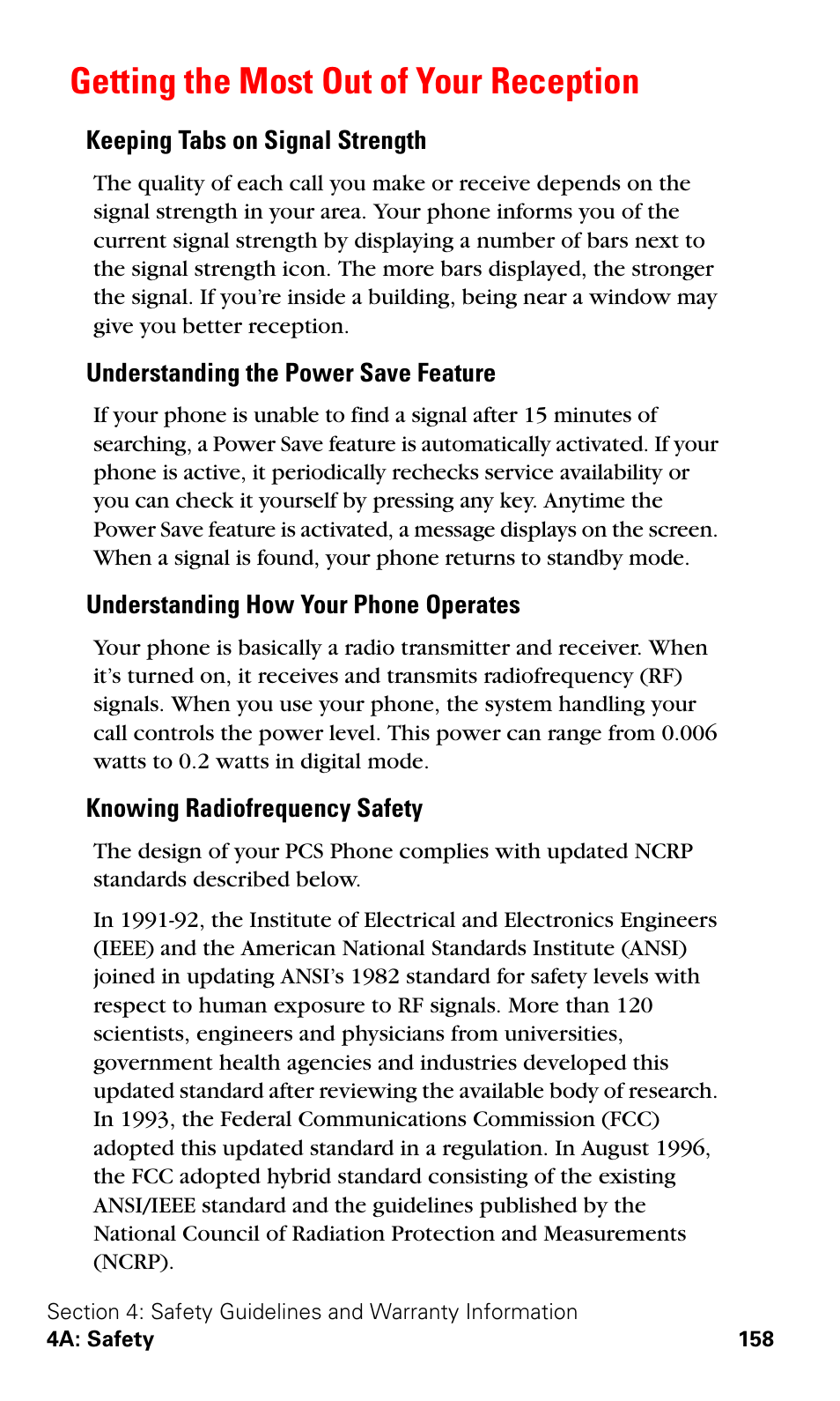Getting the most out of your reception | Samsung VGA1000 User Manual | Page 166 / 182