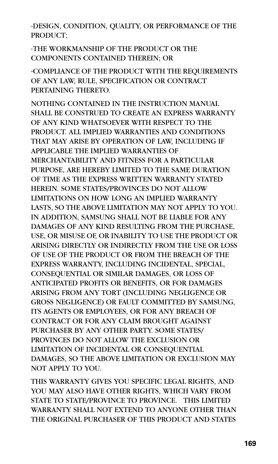 Samsung VGA1000 User Manual | Page 177 / 182