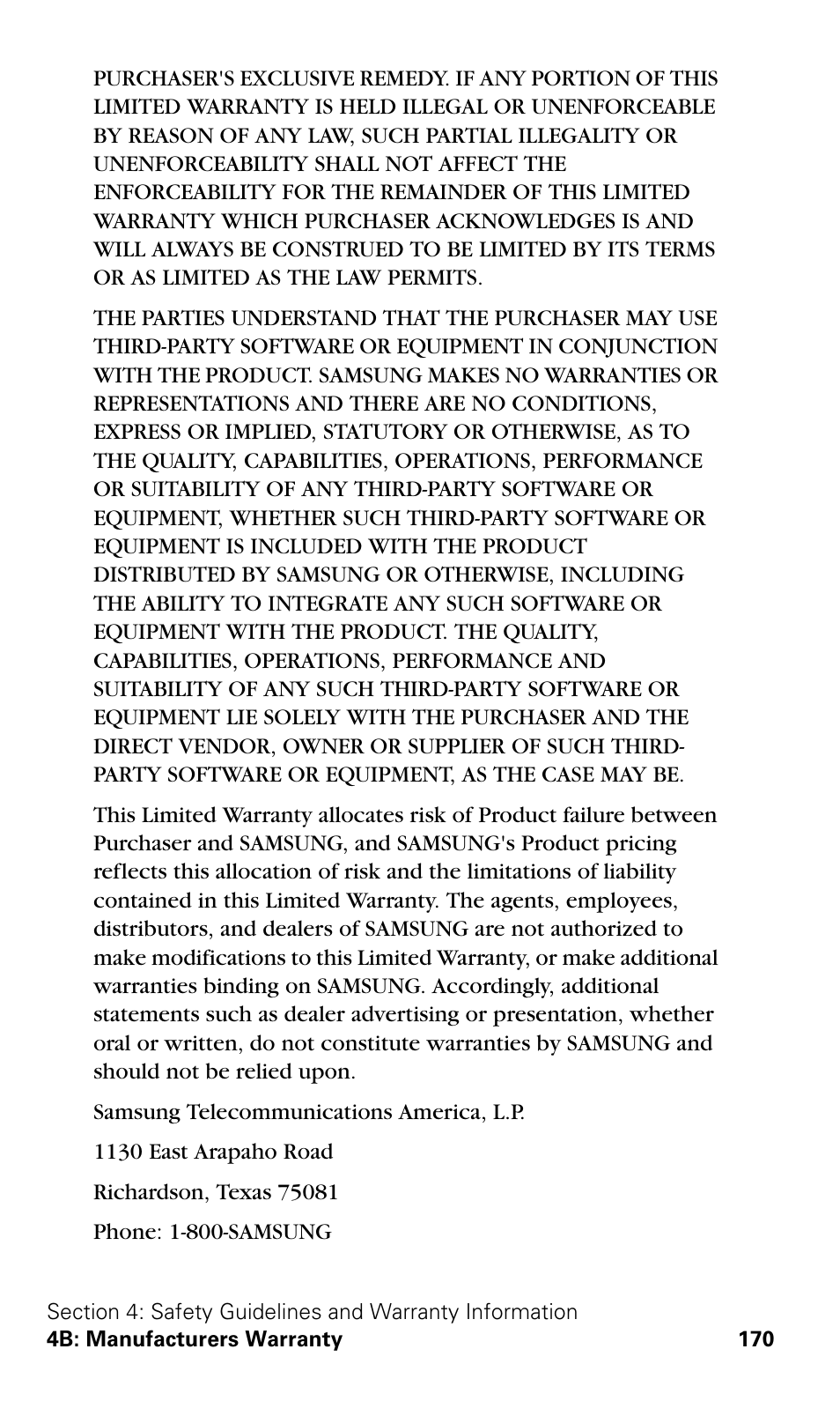 Samsung VGA1000 User Manual | Page 178 / 182