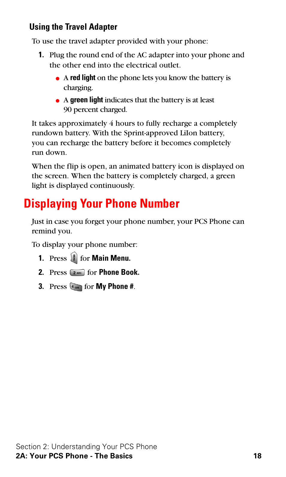 Displaying your phone number | Samsung VGA1000 User Manual | Page 26 / 182