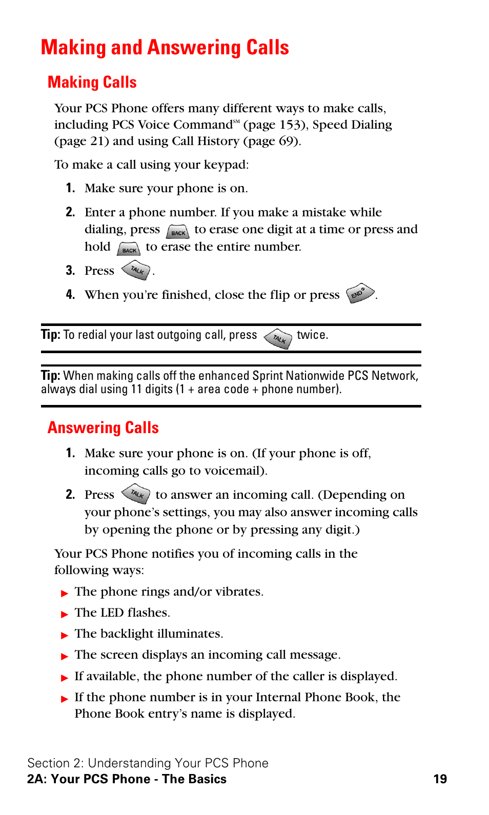 Making and answering calls, Making calls, Answering calls | Making calls answering calls | Samsung VGA1000 User Manual | Page 27 / 182
