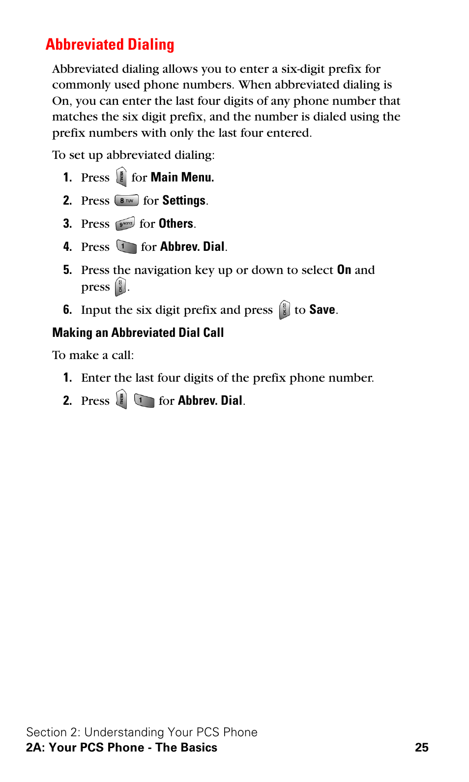 Abbreviated dialing | Samsung VGA1000 User Manual | Page 33 / 182