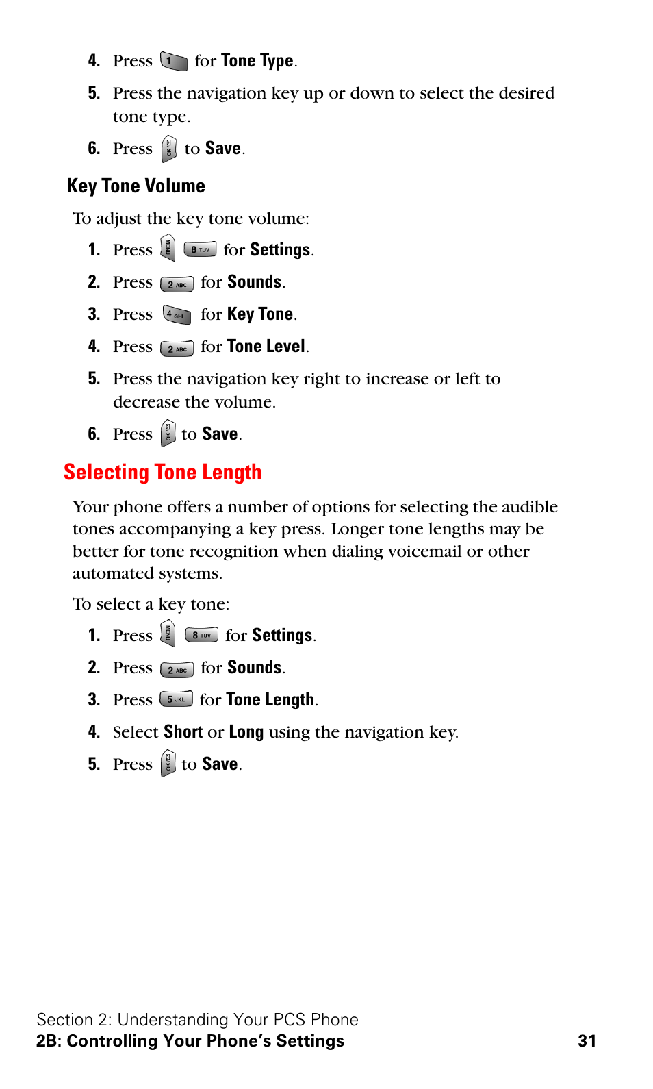 Selecting tone length | Samsung VGA1000 User Manual | Page 39 / 182