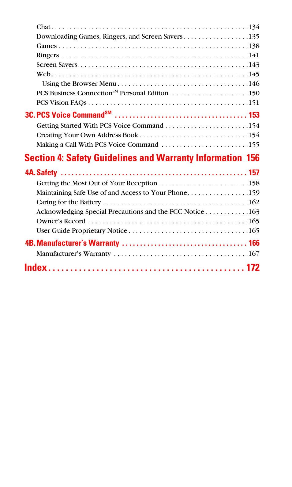 Index | Samsung VGA1000 User Manual | Page 6 / 182