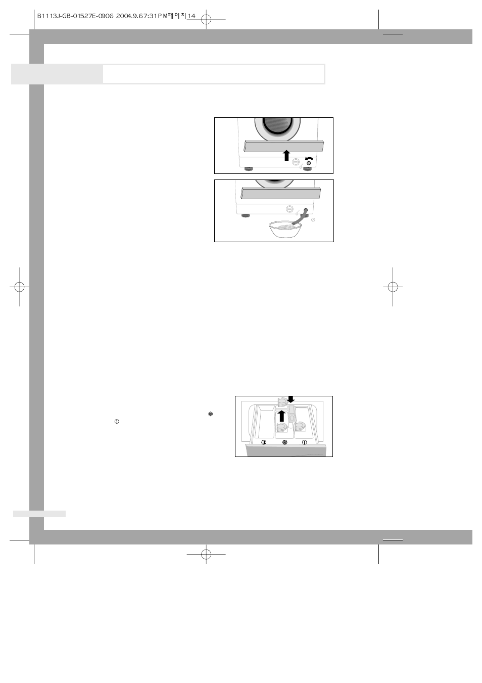 Maintaining the washing machine, Draining the washing machine in an emergency, Repairing a frozen washing machine | Cleaning the exterior, Cleaning the detergent drawer and recess | Samsung B1113J B913J User Manual | Page 16 / 23