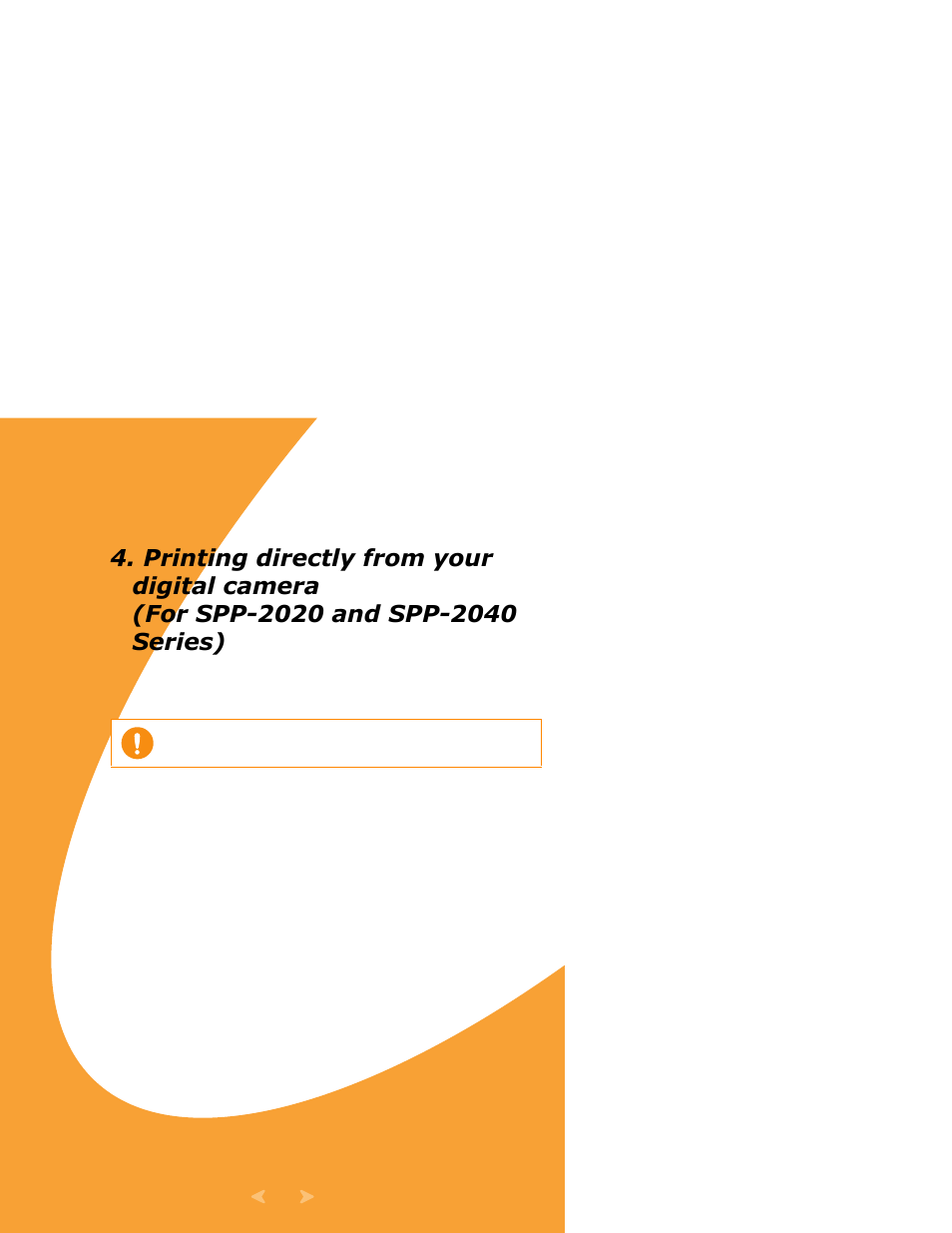 Printing directly from your digital camera, For spp-2020 and spp-2040 series) | Samsung SPP 2040 User Manual | Page 33 / 81