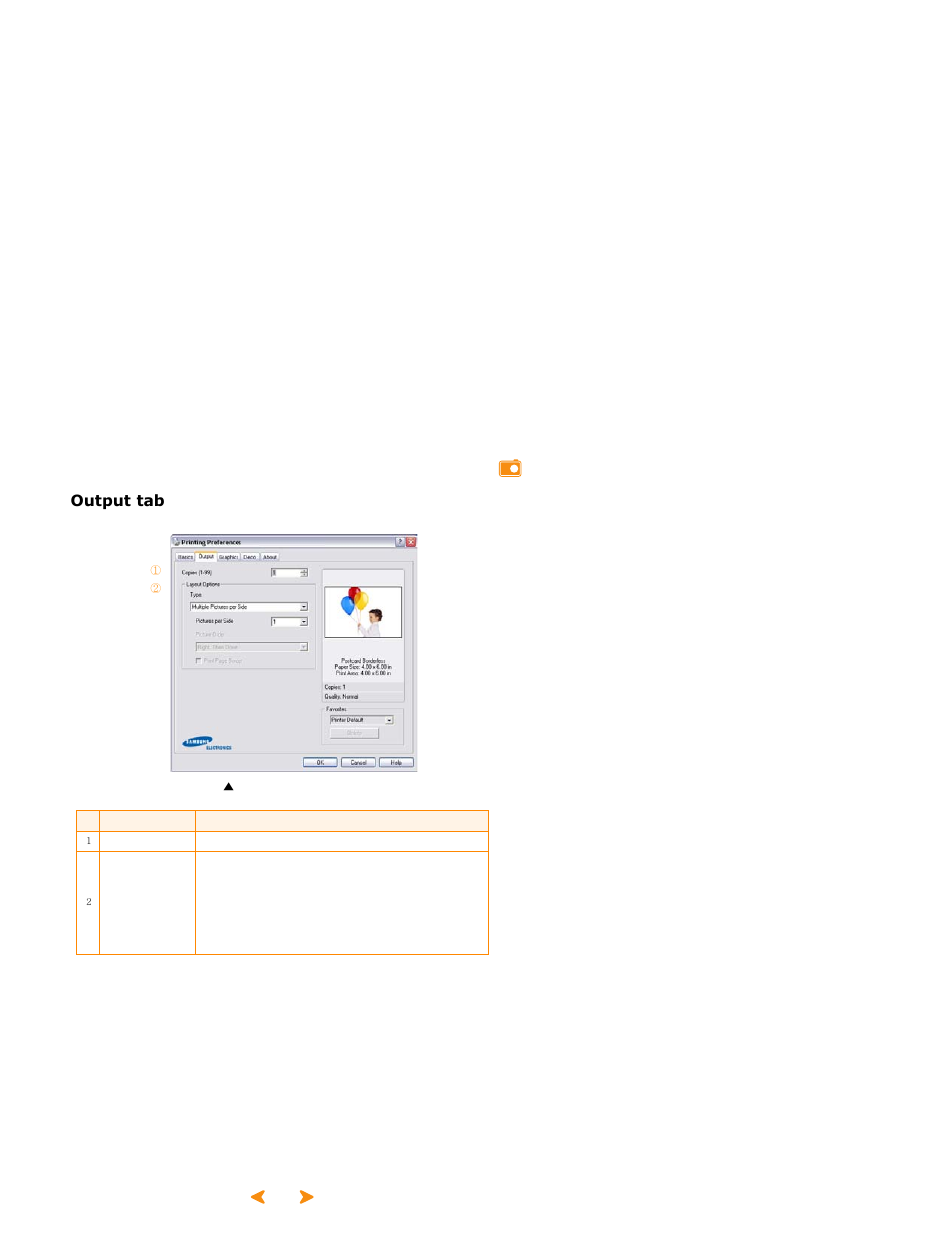 15 output tab | Samsung SPP 2040 User Manual | Page 49 / 81