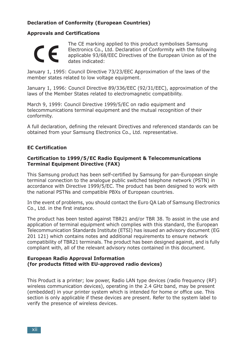 Samsung ML-2251NP User Manual | Page 13 / 203
