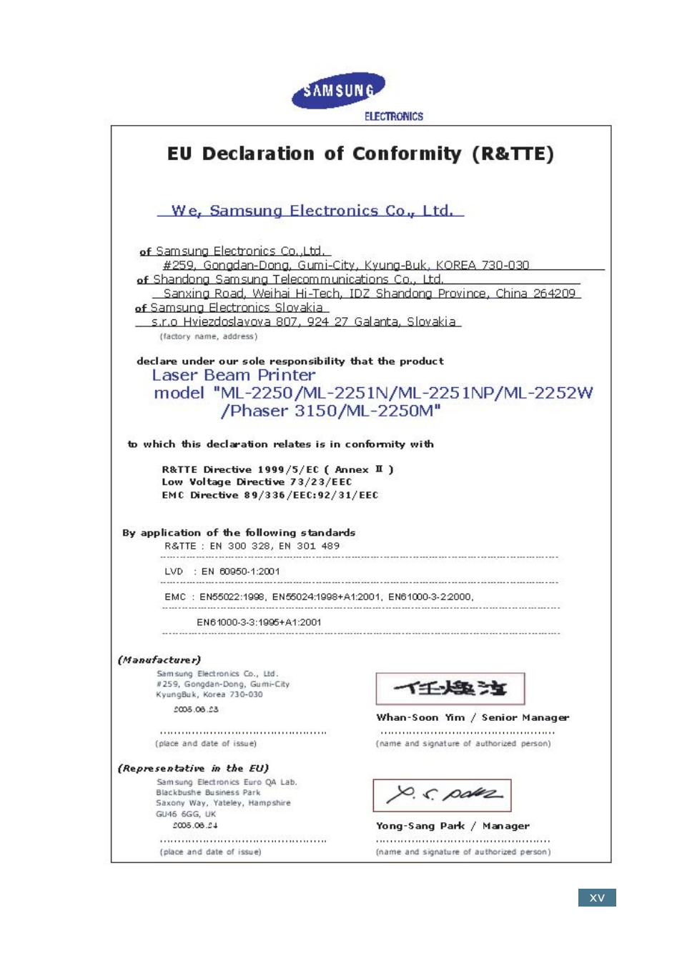 Samsung ML-2251NP User Manual | Page 16 / 203