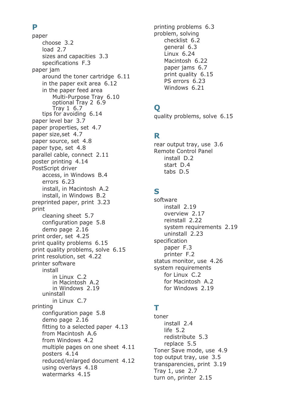 Samsung ML-2251NP User Manual | Page 201 / 203