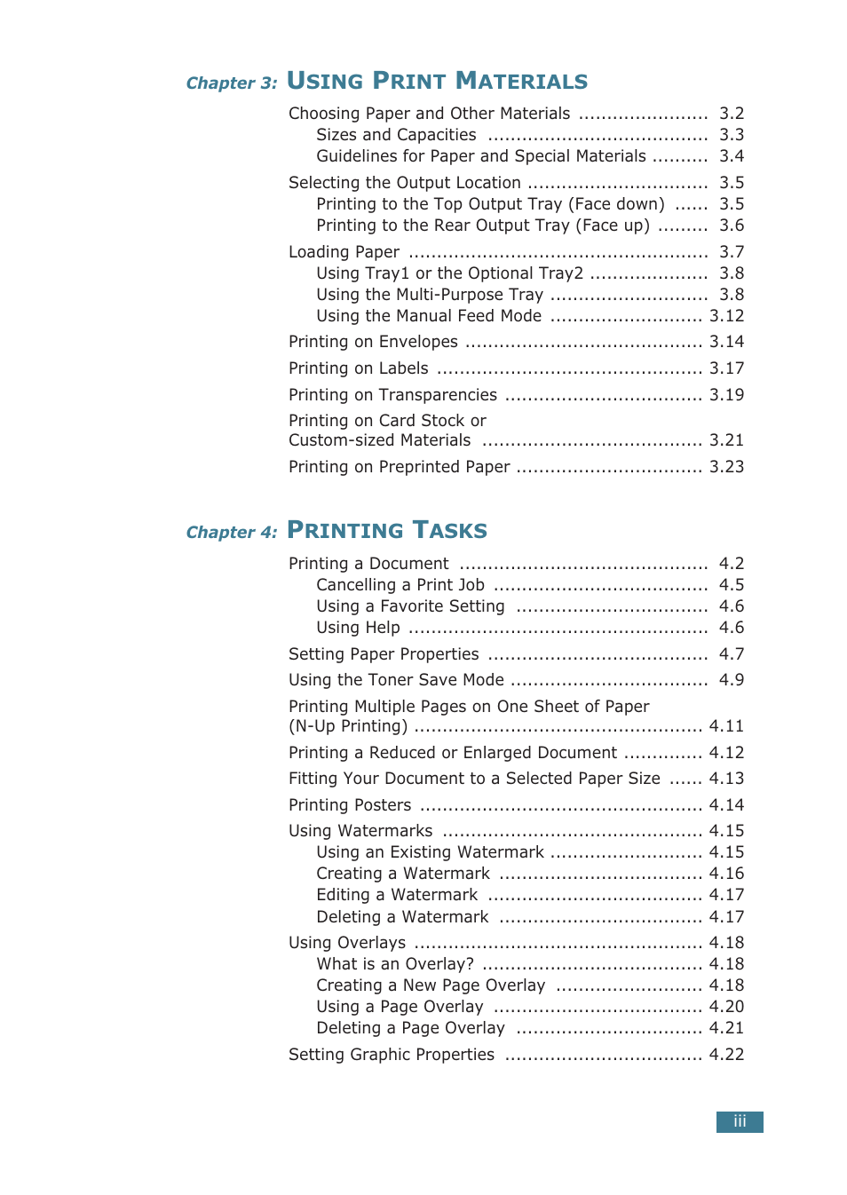 Samsung ML-2251NP User Manual | Page 4 / 203