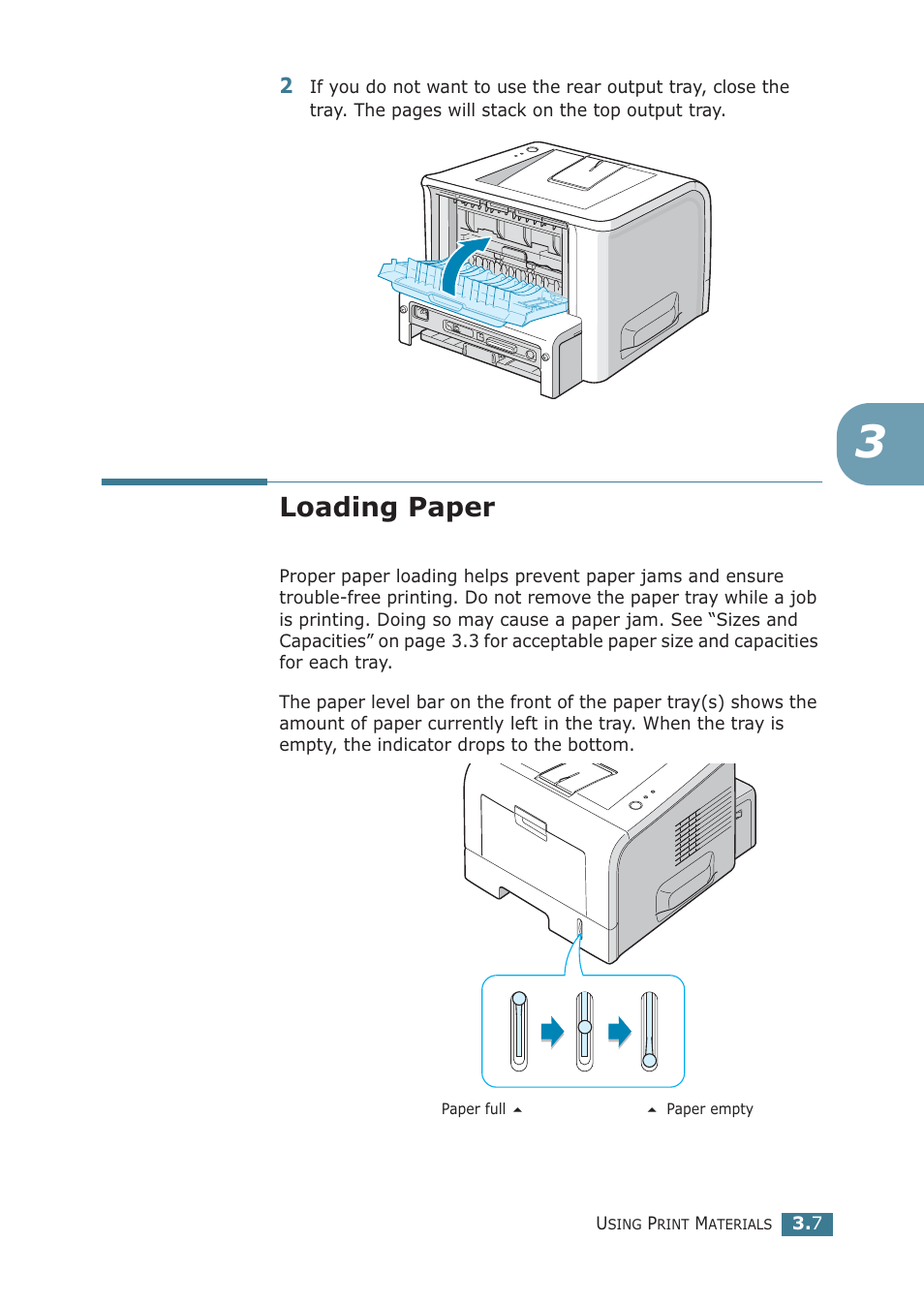 Loading paper | Samsung ML-2251NP User Manual | Page 58 / 203