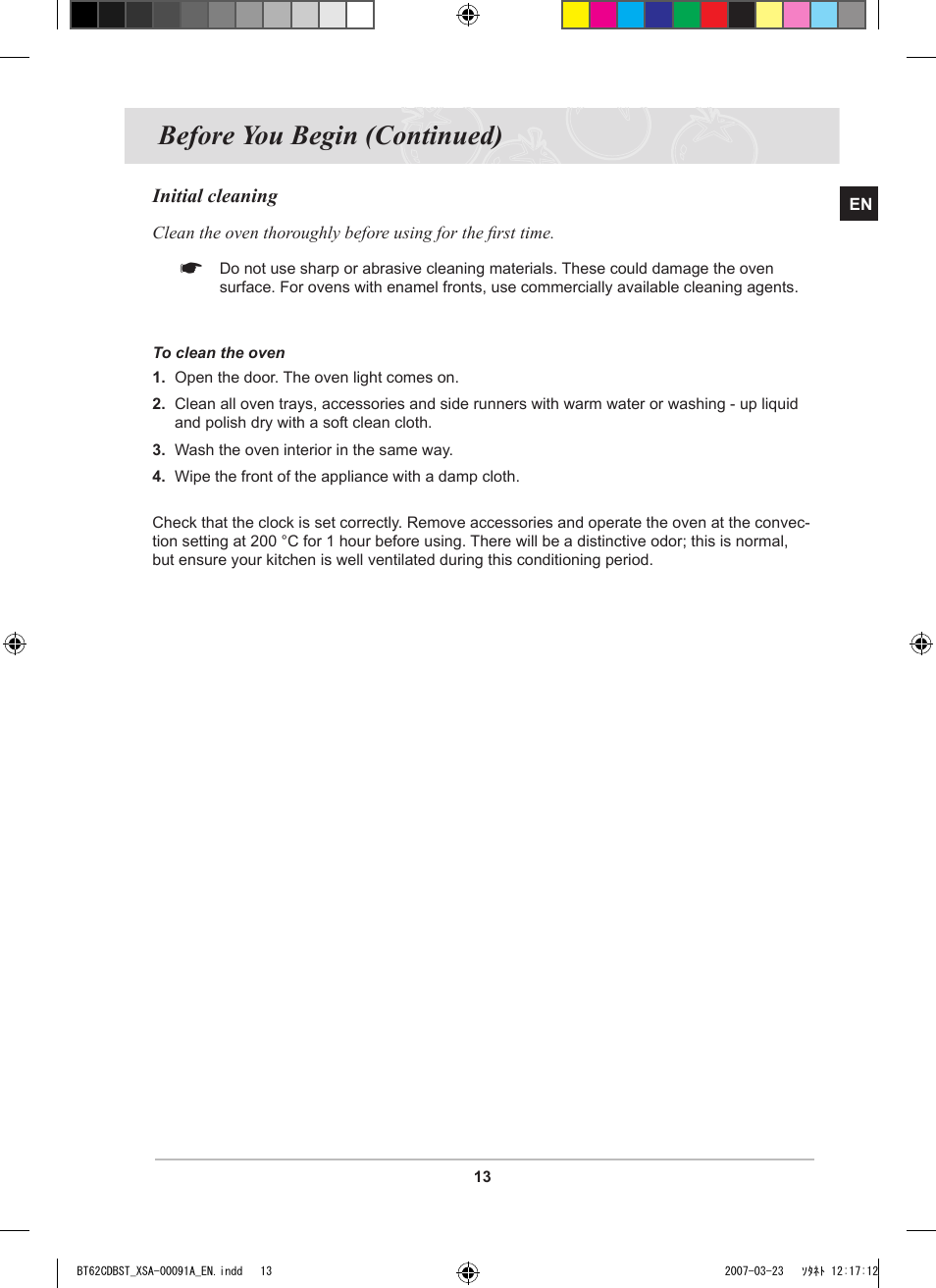 Before you begin (continued) | Samsung BT62CDBST User Manual | Page 15 / 52