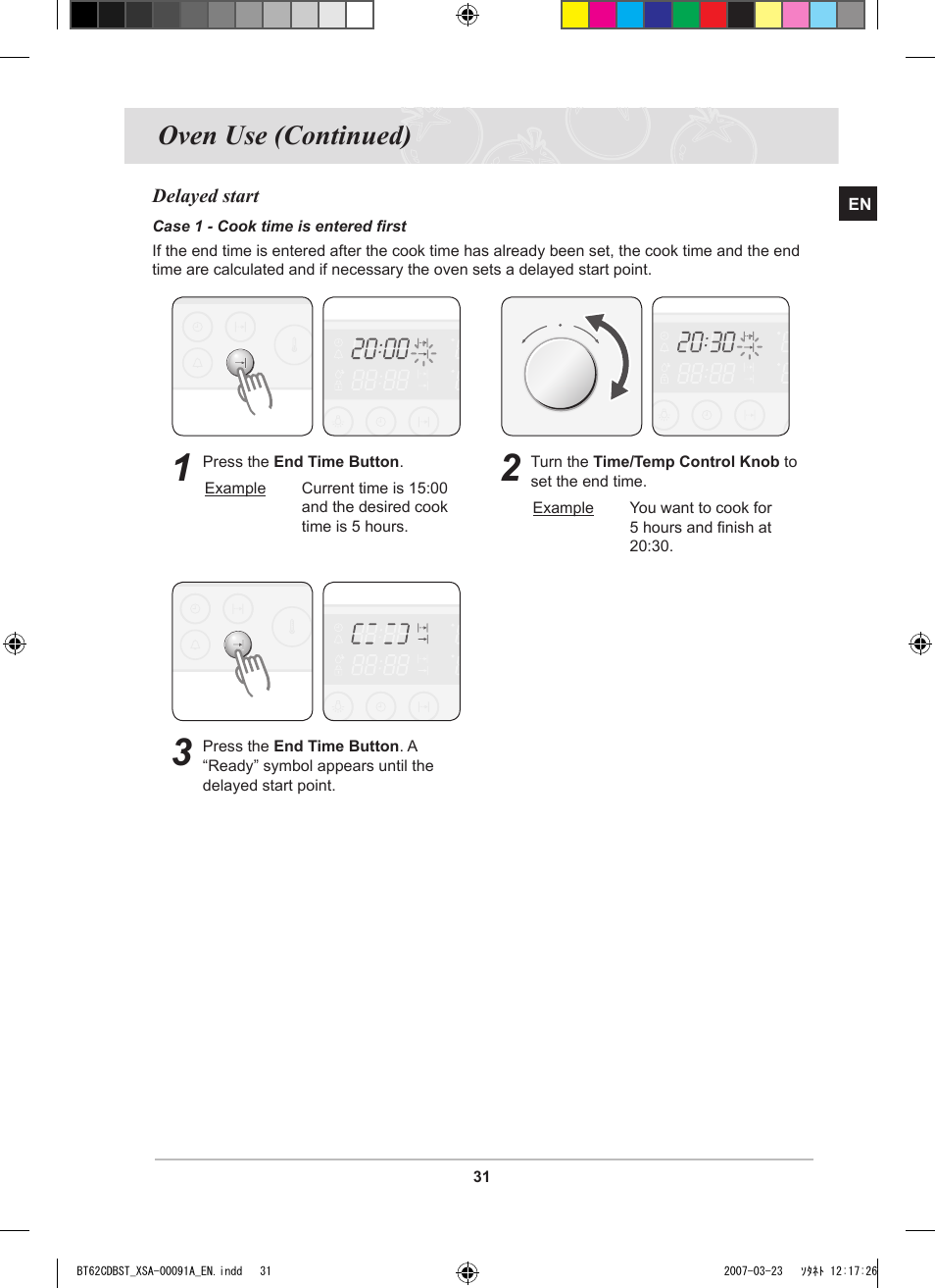 Oven use (continued) | Samsung BT62CDBST User Manual | Page 33 / 52