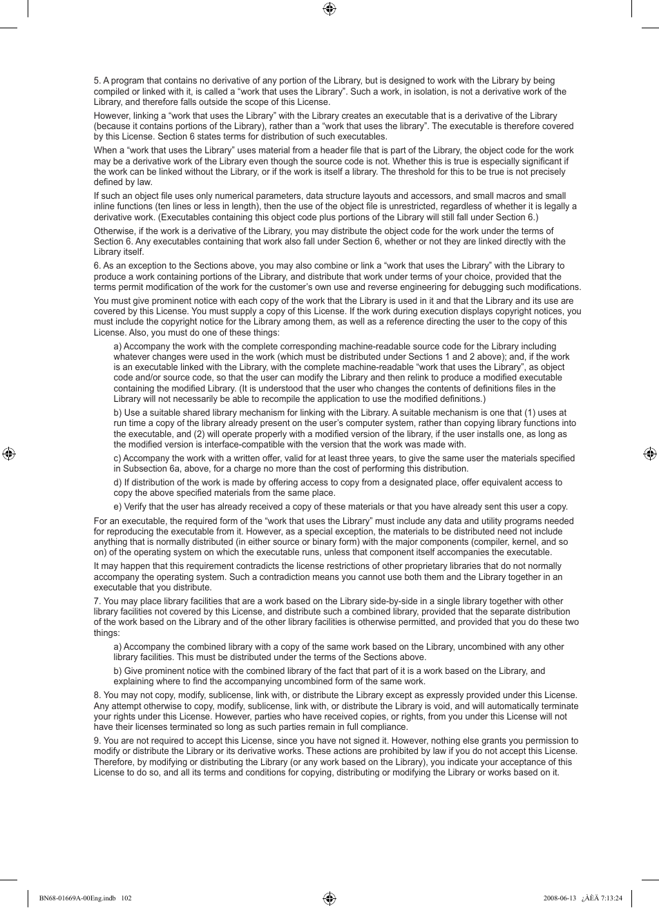 Samsung Digimax Cyber 630 User Manual | Page 104 / 107