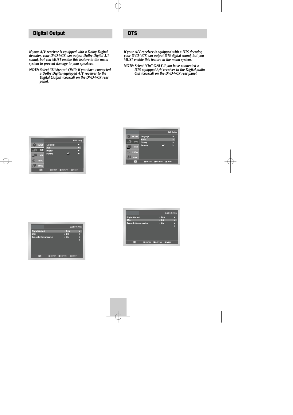 Digital output | Samsung DVD-V4800 User Manual | Page 19 / 41