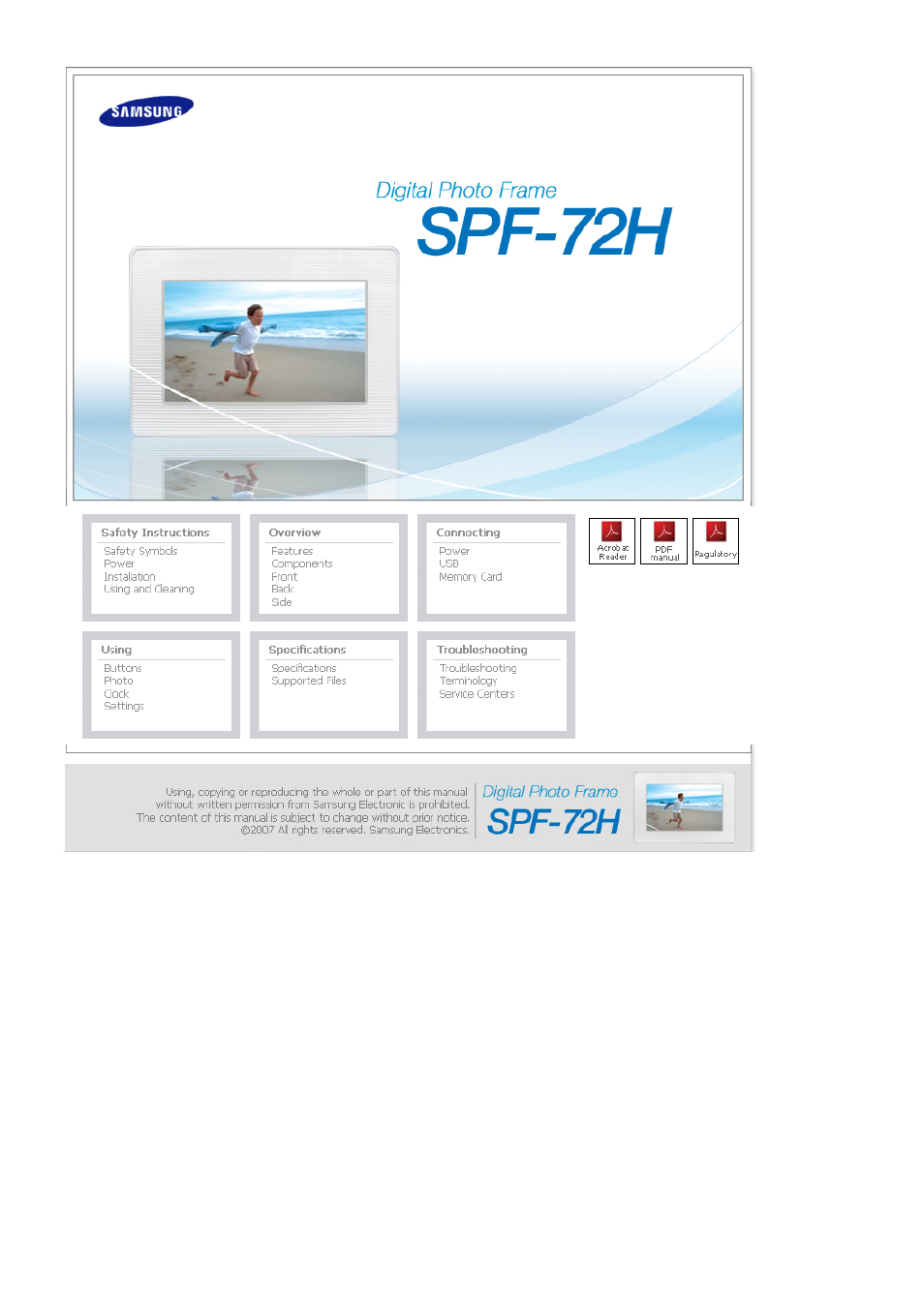 Samsung SPF-72H User Manual | 24 pages