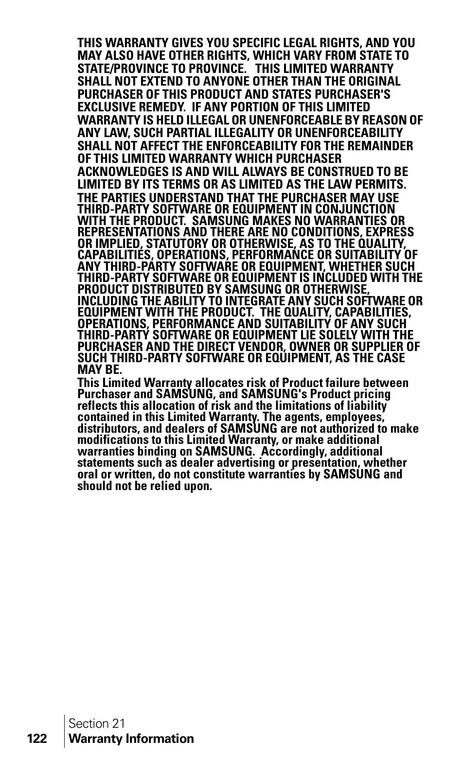 Samsung A460 User Manual | Page 124 / 129