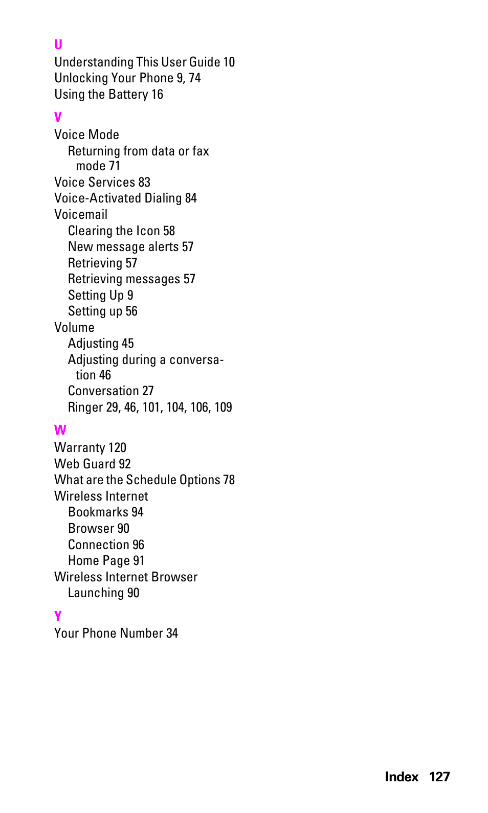 Samsung A460 User Manual | Page 129 / 129