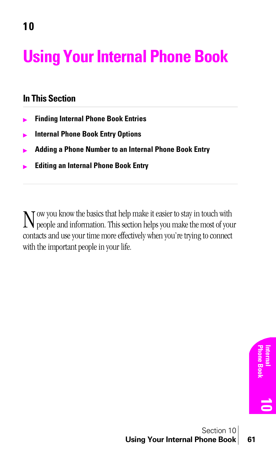 Using your internal phone book | Samsung A460 User Manual | Page 63 / 129
