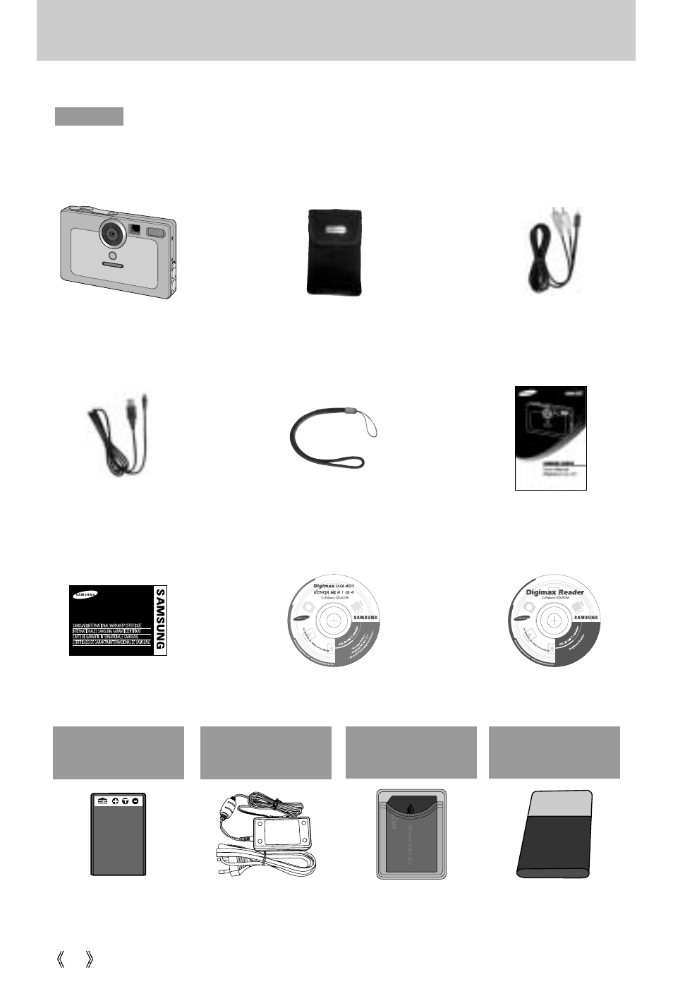 Manufacturer's contents | Samsung Digimax U-CA 401 User Manual | Page 10 / 96