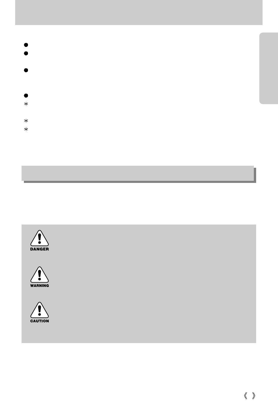 Getting to know your camera, About the icons danger, Warning | Caution | Samsung Digimax U-CA 401 User Manual | Page 5 / 96