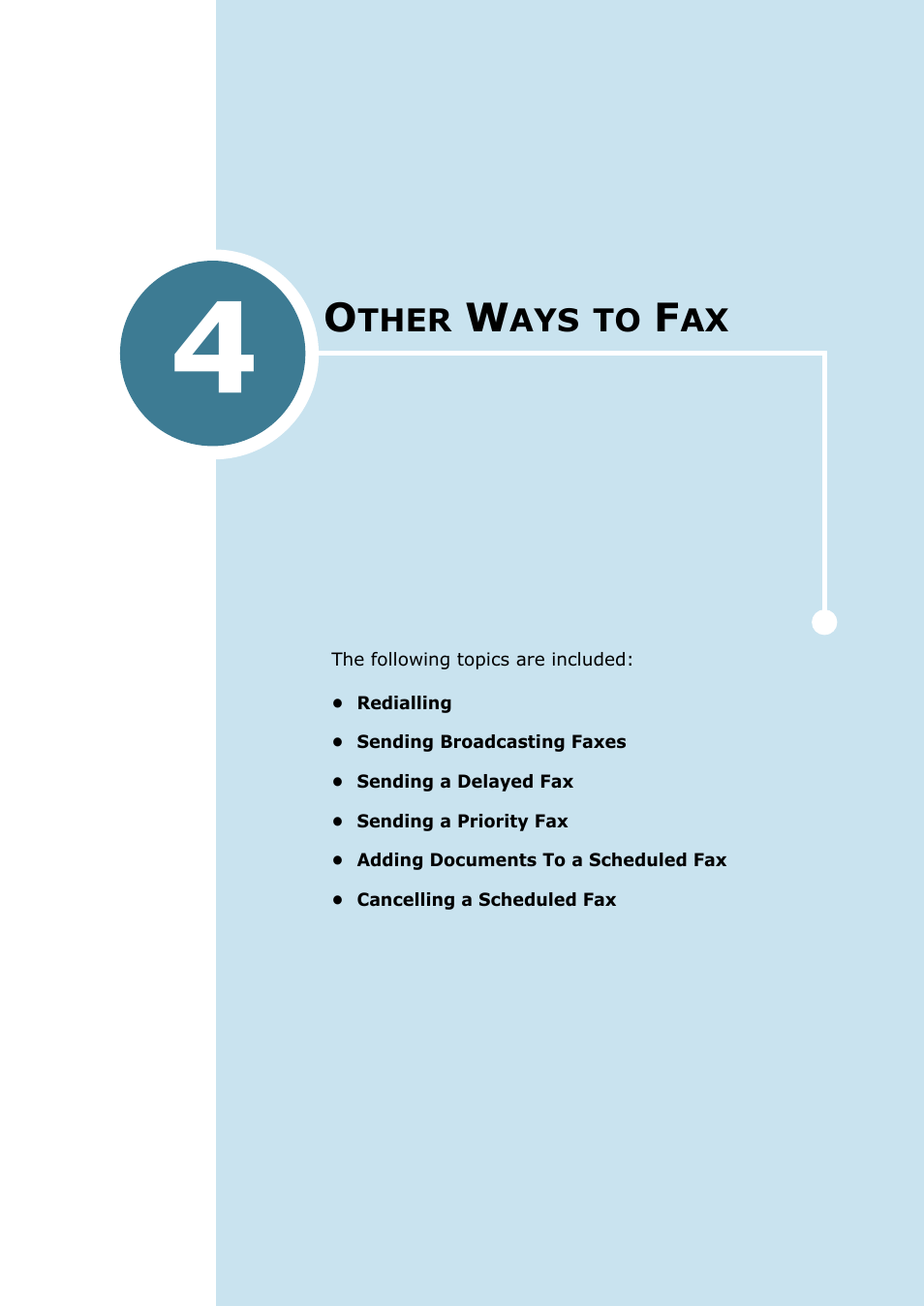 Other ways to fax, Chapter 4 | Samsung SCX-4116 User Manual | Page 191 / 210