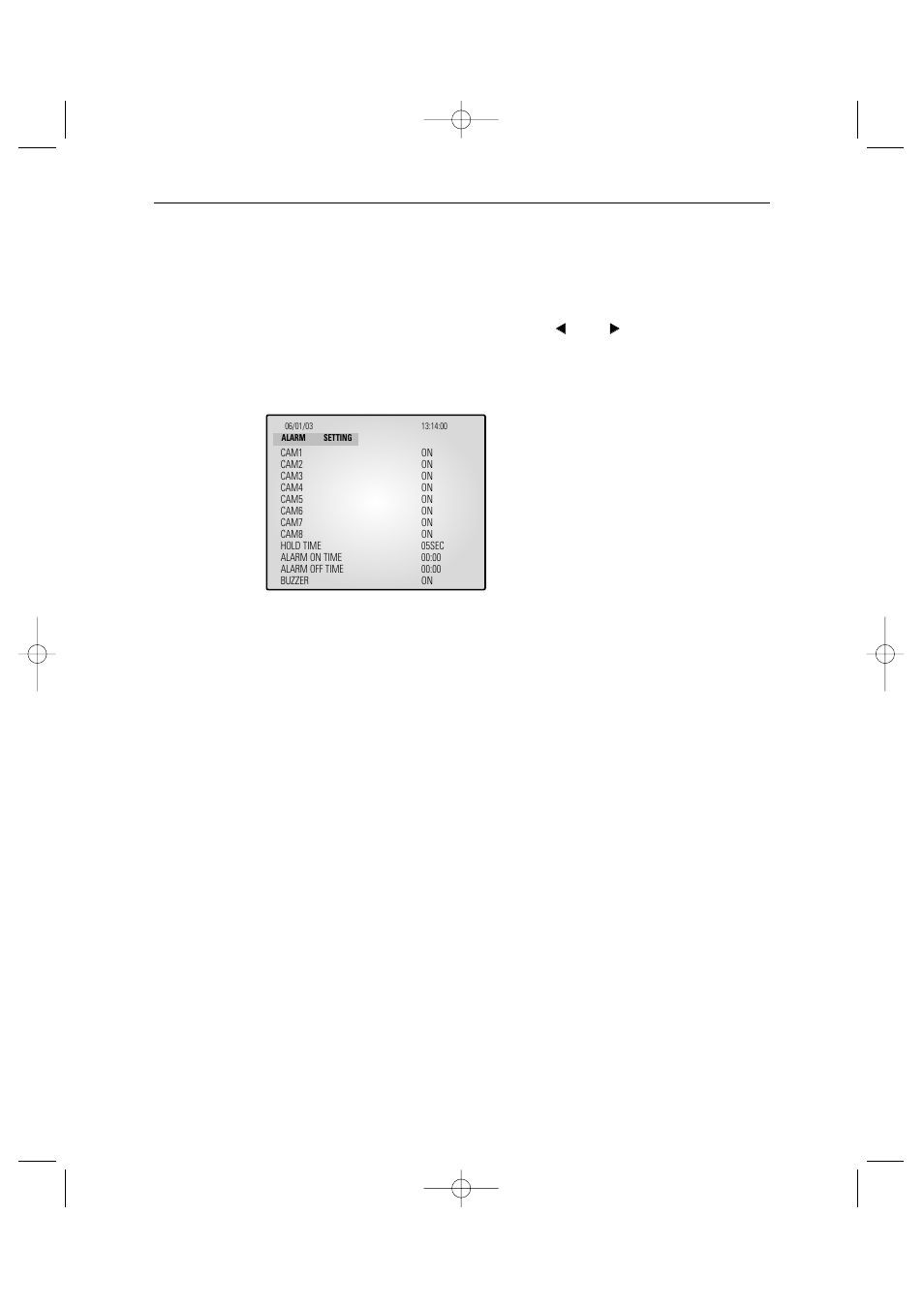 6) alarm menu function setting, Eng-29 | Samsung Color Dual Quad Network Observation System SSC21WEB User Manual | Page 29 / 103