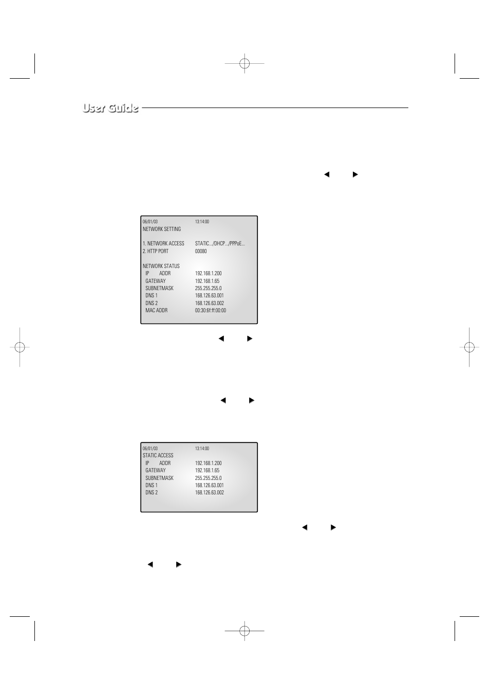 7) network setting function and setting method, Static ip user | Samsung Color Dual Quad Network Observation System SSC21WEB User Manual | Page 30 / 103