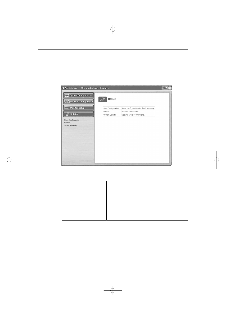 8-5) utilities | Samsung Color Dual Quad Network Observation System SSC21WEB User Manual | Page 73 / 103