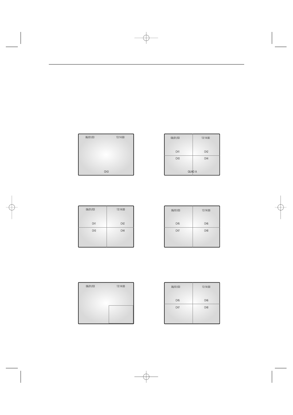 2) quad mode display | Samsung Color Dual Quad Network Observation System SSC21WEB User Manual | Page 87 / 103