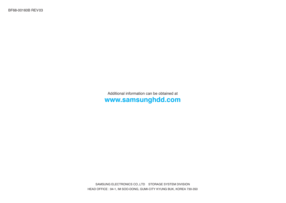 Samsung BF68-00160B User Manual | 60 pages