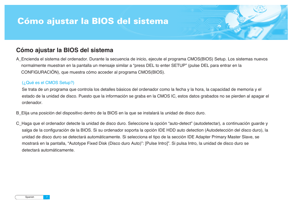 Cómo ajustar la bios del sistema | Samsung BF68-00160B User Manual | Page 33 / 60