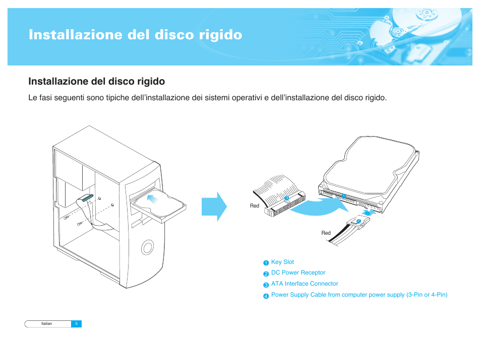 Installazione del disco rigido | Samsung BF68-00160B User Manual | Page 47 / 60