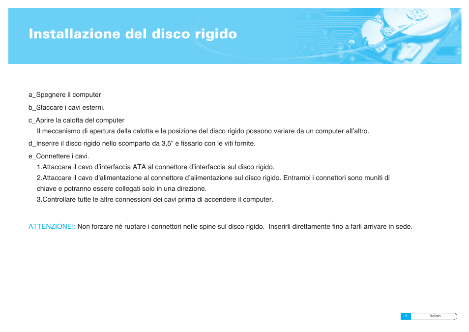 Installazione del disco rigido | Samsung BF68-00160B User Manual | Page 48 / 60