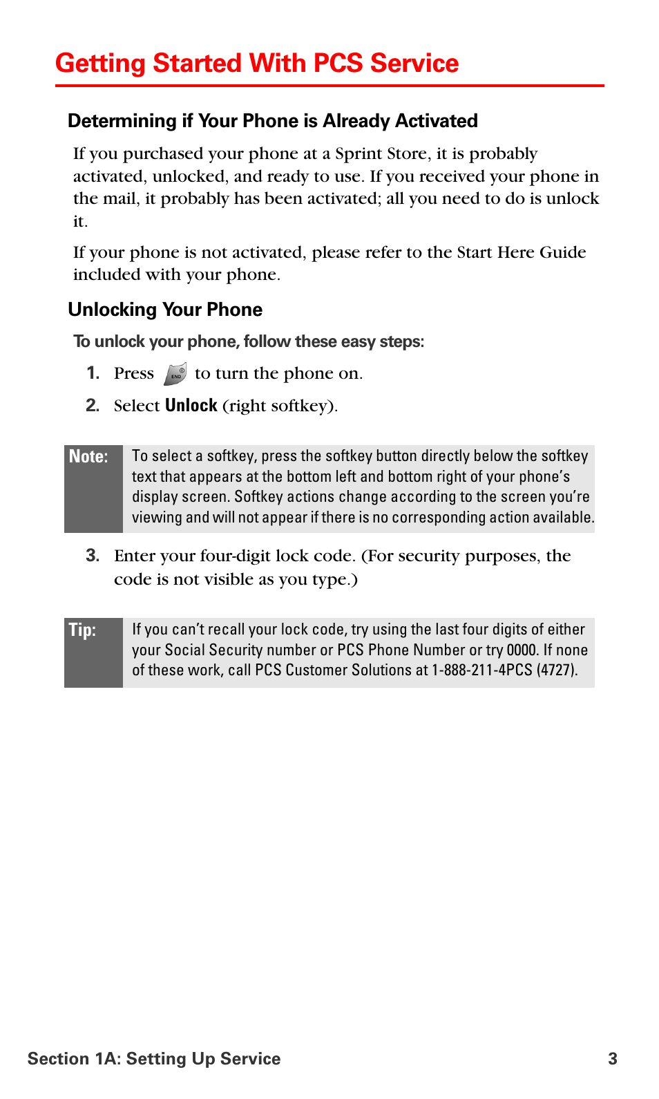 Getting started with pcs service | Samsung VM-A680 User Manual | Page 11 / 224
