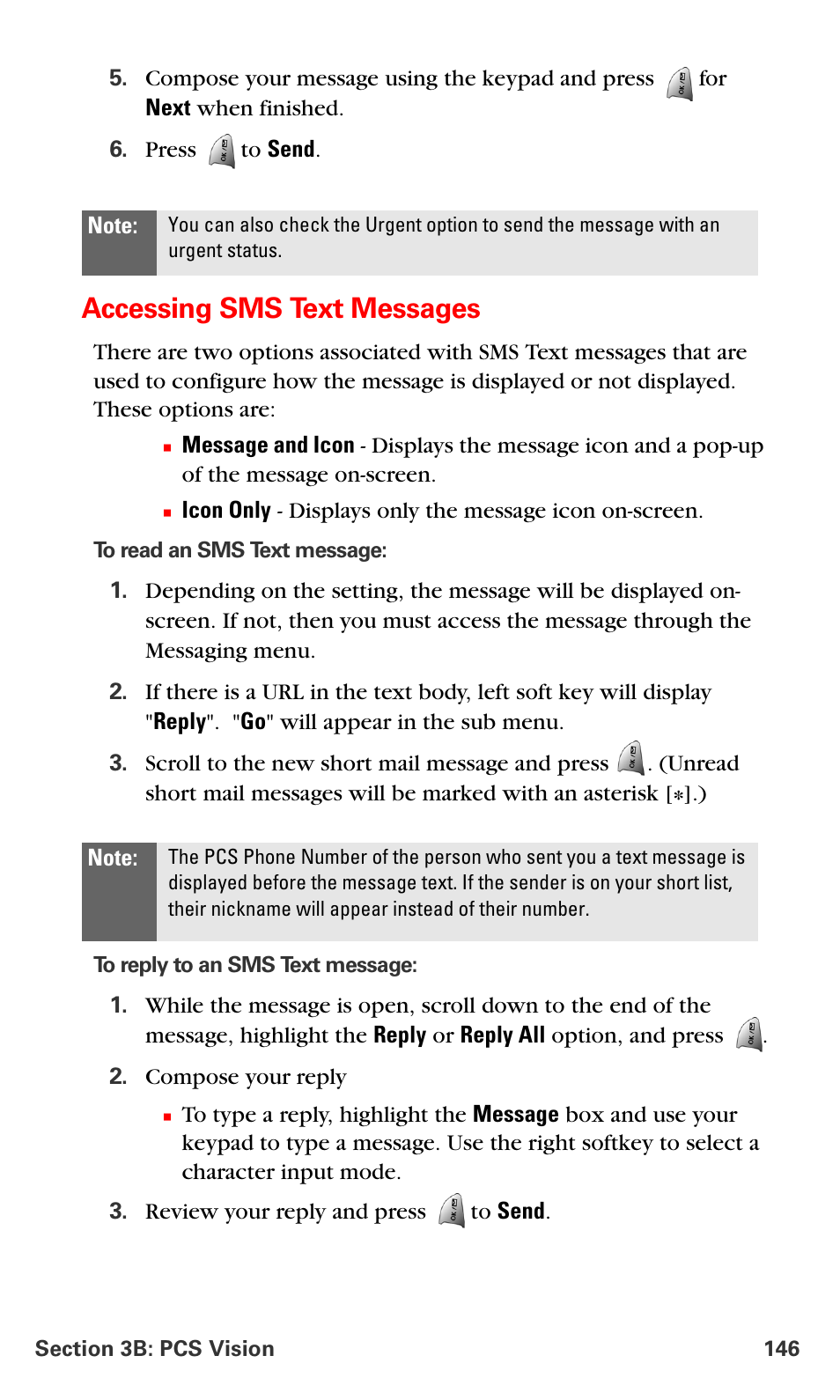 Accessing sms text messages | Samsung VM-A680 User Manual | Page 154 / 224
