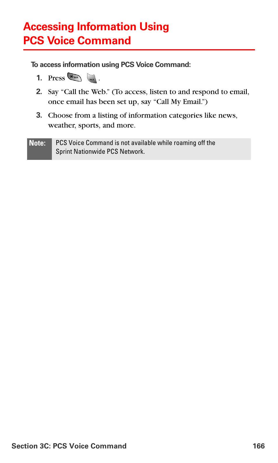 Accessing information using pcs voice command, Accessing information using, Pcs voice command | Samsung VM-A680 User Manual | Page 174 / 224