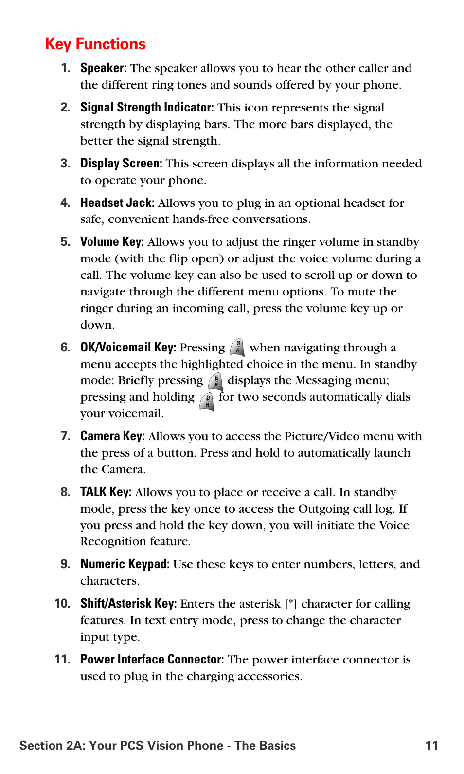 Key functions | Samsung VM-A680 User Manual | Page 19 / 224