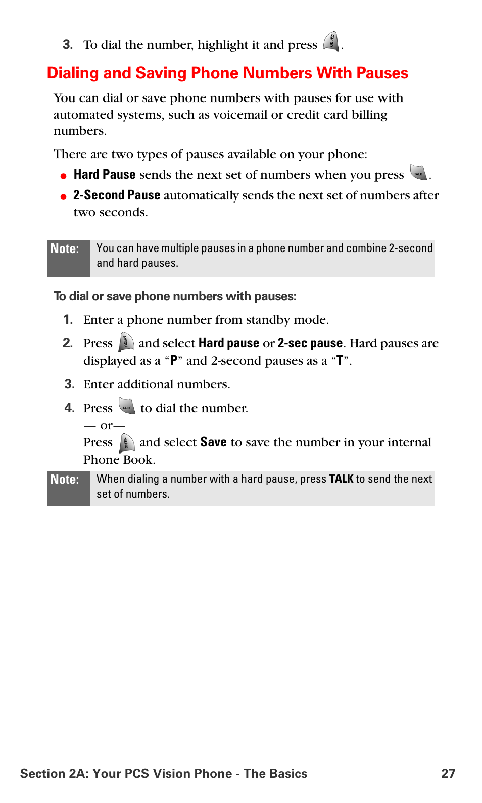 Dialing and saving phone numbers with pauses | Samsung VM-A680 User Manual | Page 35 / 224