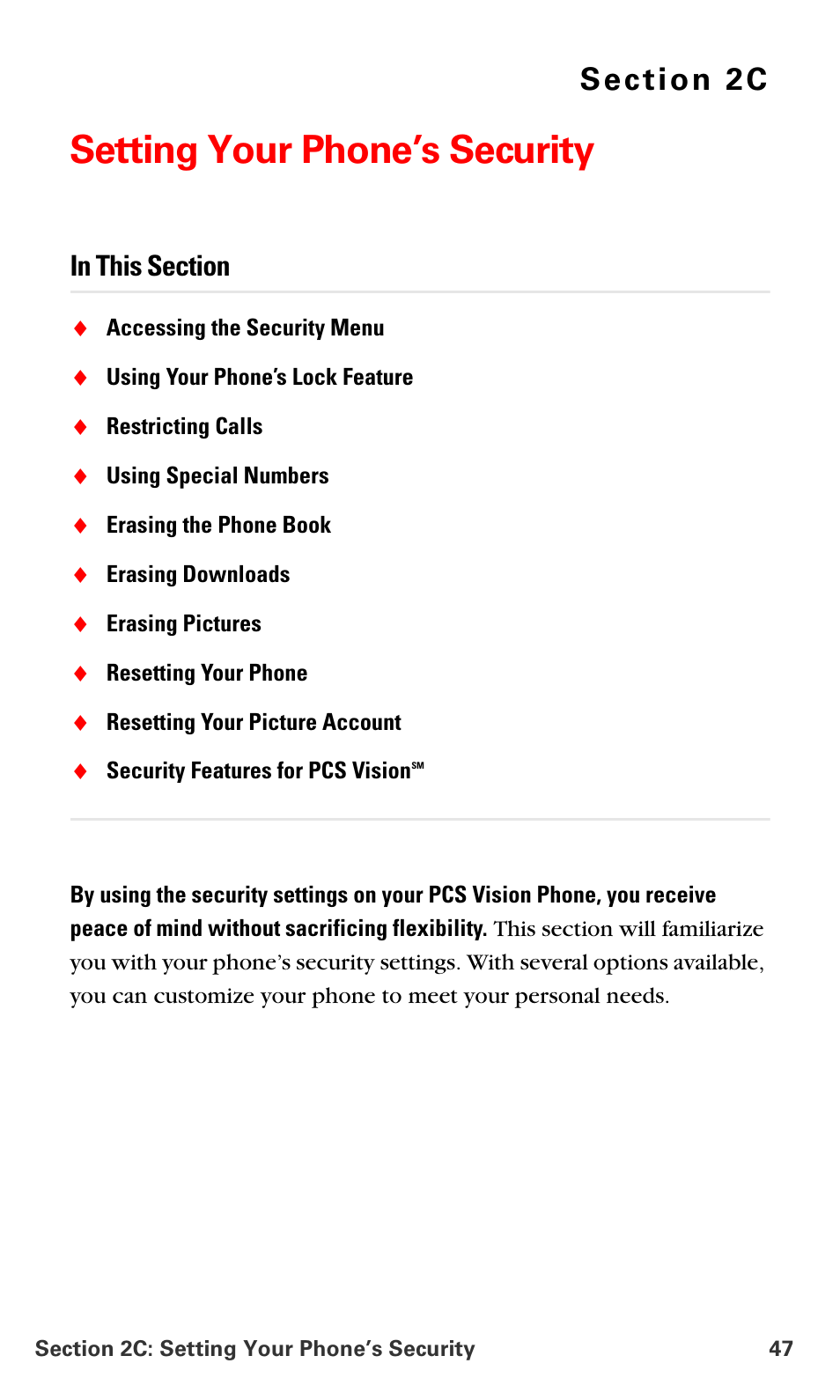 Setting your phone’s security, 2c.setting your phone’s security | Samsung VM-A680 User Manual | Page 55 / 224