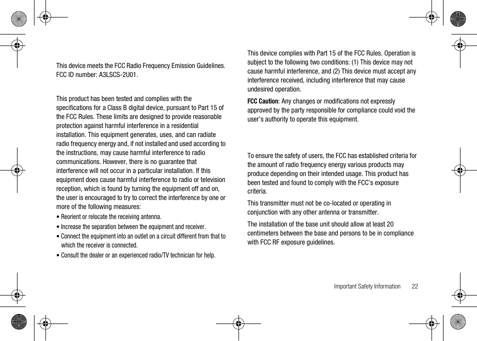 Fcc radio frequency emission | Verizon Network Extender User Manual | Page 24 / 66