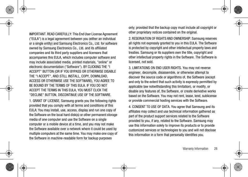 End user license agreement for software | Verizon Network Extender User Manual | Page 30 / 66