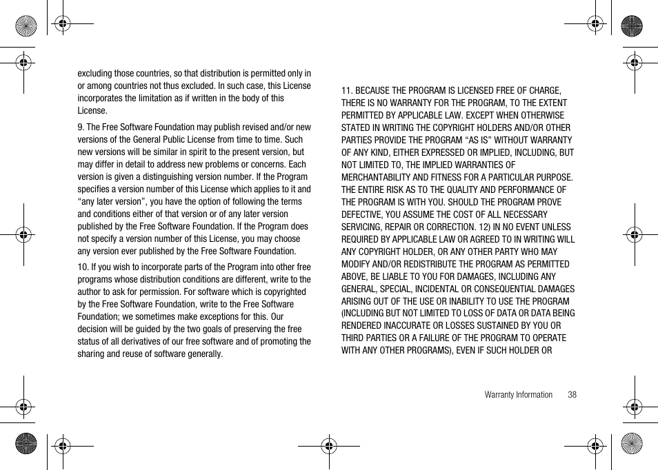No warranty | Verizon Network Extender User Manual | Page 40 / 66