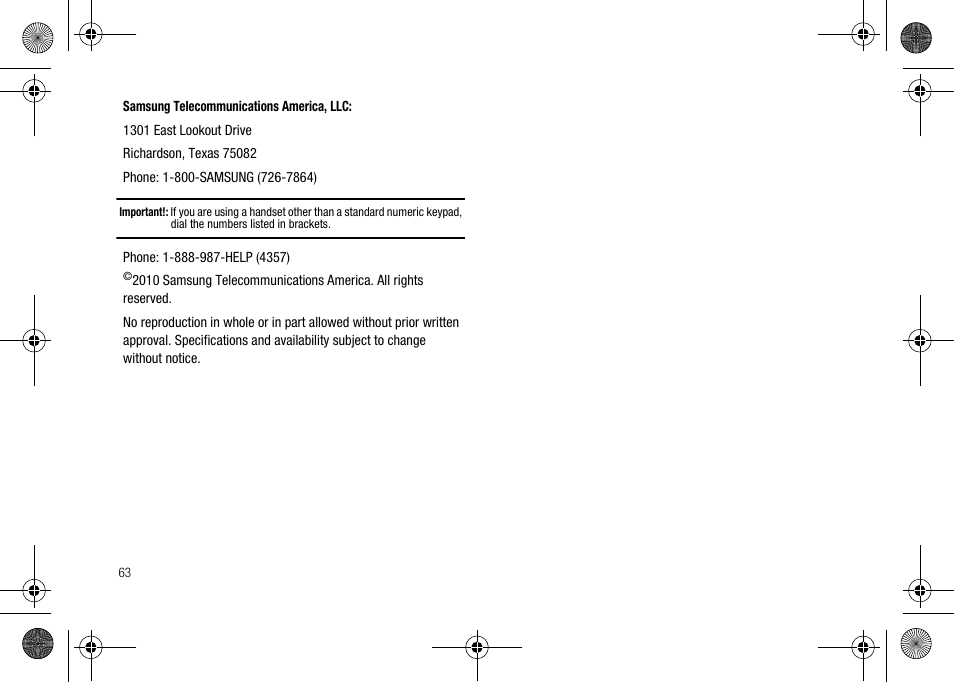 Verizon Network Extender User Manual | Page 65 / 66